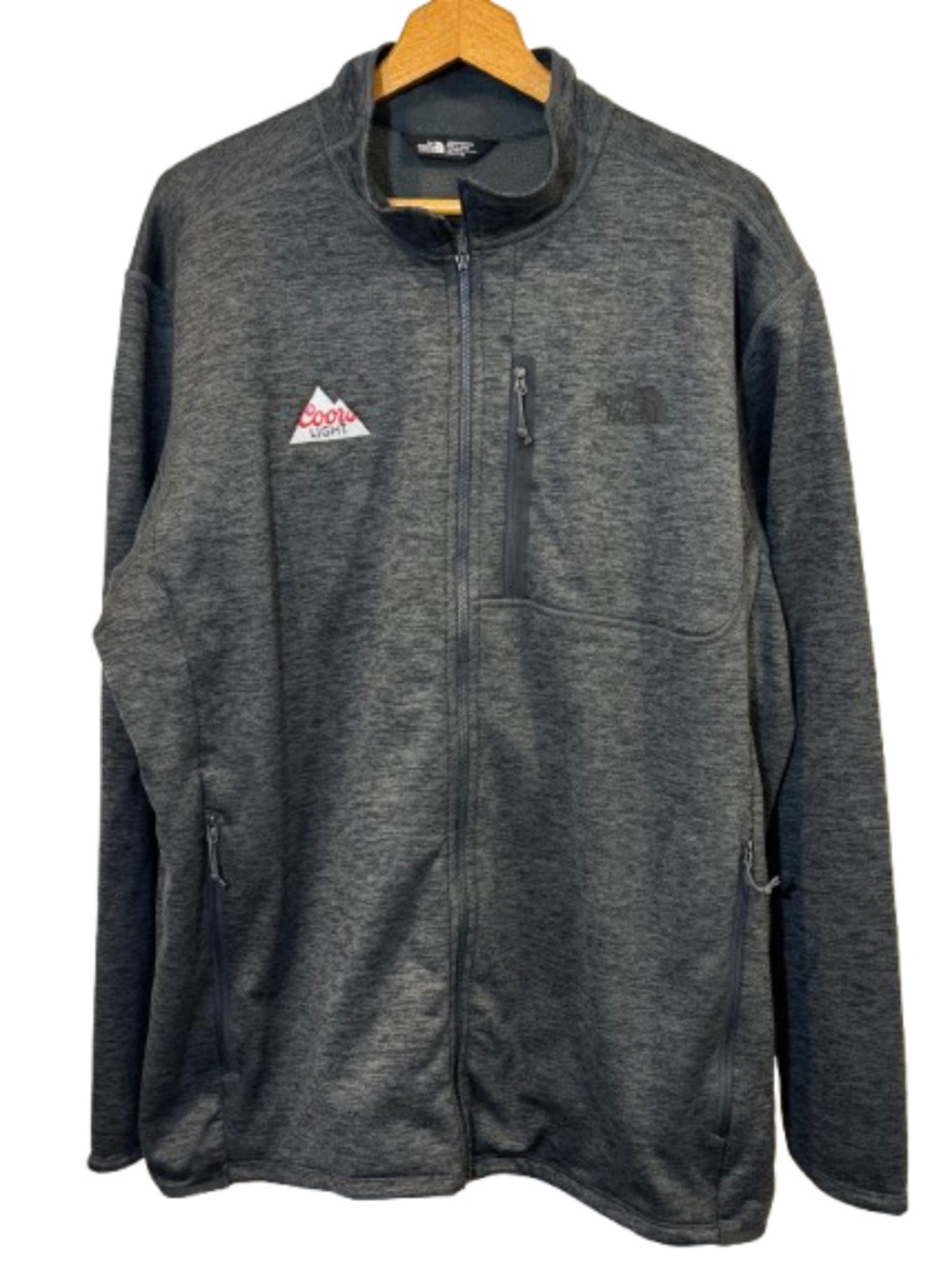 Men's XXL The North Face Skyline Full Zip Coors Light Embroidered Fleece Jacket